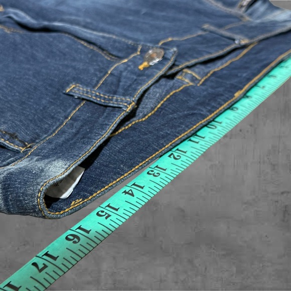 Harley Davidson Baggy Denim Cargo Jeans Embroidered Eagle Patch Y2k Style 33x - Picture 6 of 8